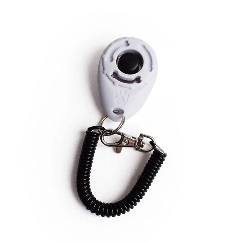 Pet Cat Dog Training Clicker Portable Puppy Correction Instruction Behavioral Clicker Wrist Strap Sound Key Chain Dog Supplies