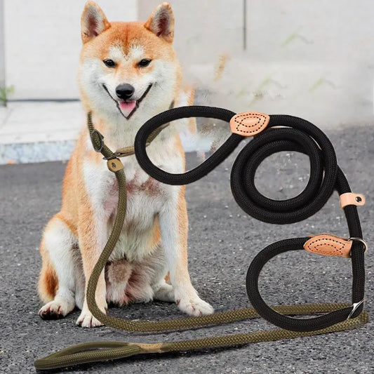 Dog Leash Nylon Pet Lead Leash Adjustable Dog Harness Durable Rope Belt Lightweight Dog Supplies Walking Training Accessories