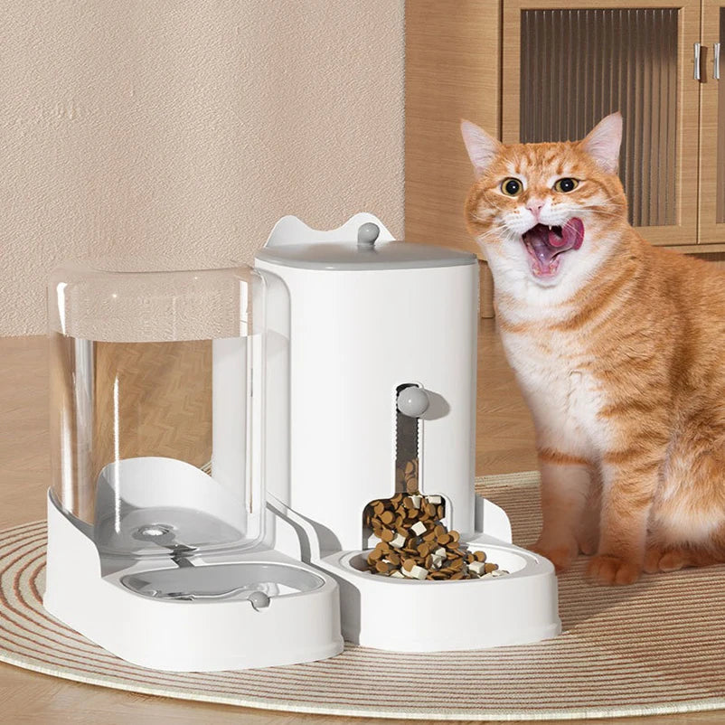 Cat and Dog Feeder Pet Water Dispenser Cat Food Bowl Large Capacity Feeder Water Dispenser Pet Supplies