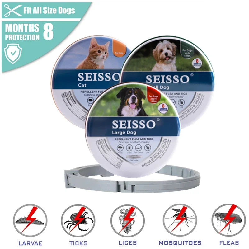 Fur Friends™ Pet Natural Chemical Free Anti Flea and Tick Collar Protection