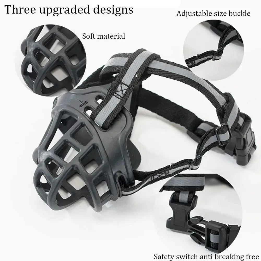 Adjustable Breathable Dog Basket Muzzle - The Urban Paw Company