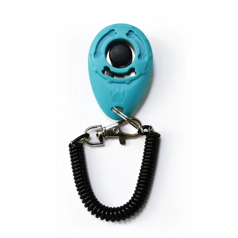 Pet Cat Dog Training Clicker Portable Puppy Correction Instruction Behavioral Clicker Wrist Strap Sound Key Chain Dog Supplies