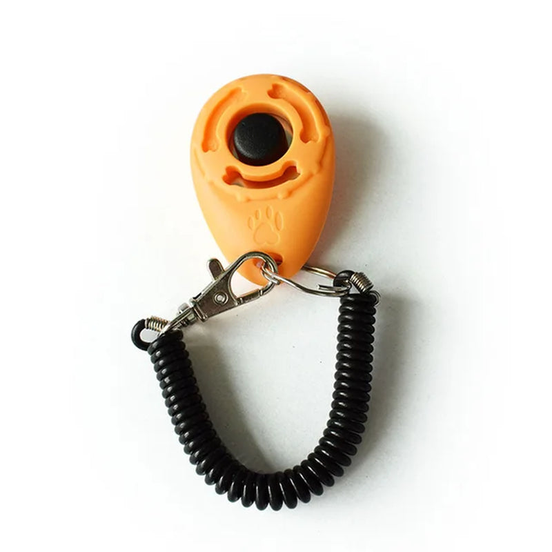 Pet Cat Dog Training Clicker Portable Puppy Correction Instruction Behavioral Clicker Wrist Strap Sound Key Chain Dog Supplies